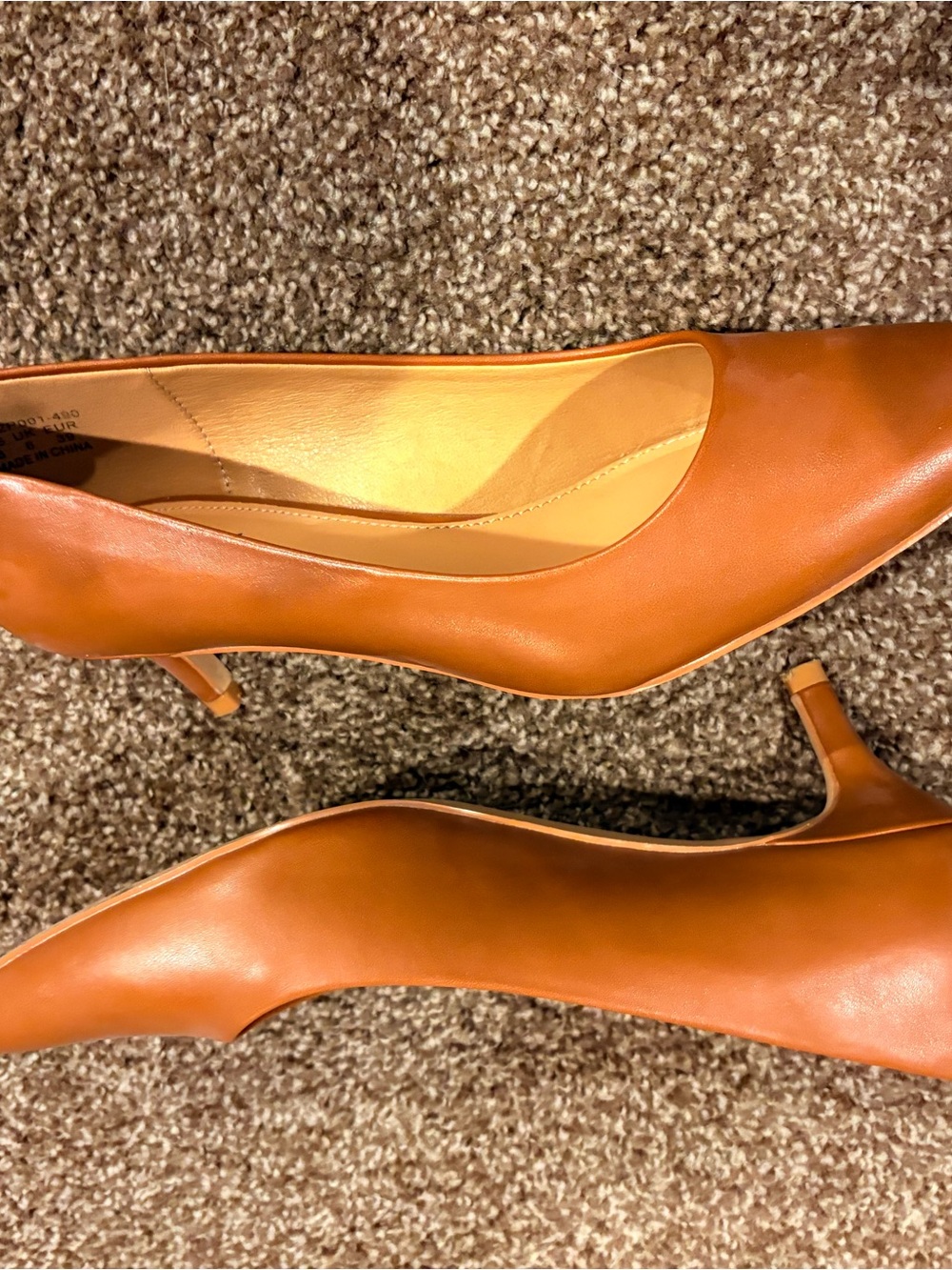 Heel the World Women's Pointed-Toe Pump in Warm Tan
